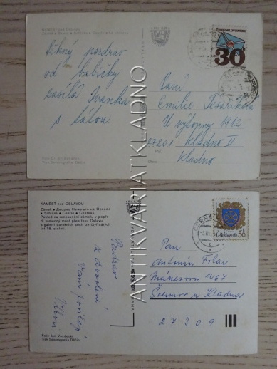 NÁMĚŠŤ NAD OSLAVOU, OKRES TŘEBÍČ, 2 KUSY