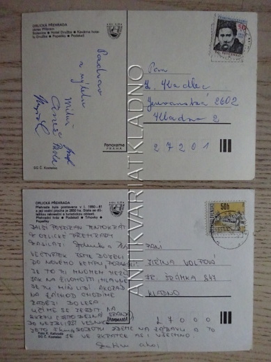 ORLÍK, ORLICKÁ PŘEHRADA, OKRES PÍSEK, 2 KUSY