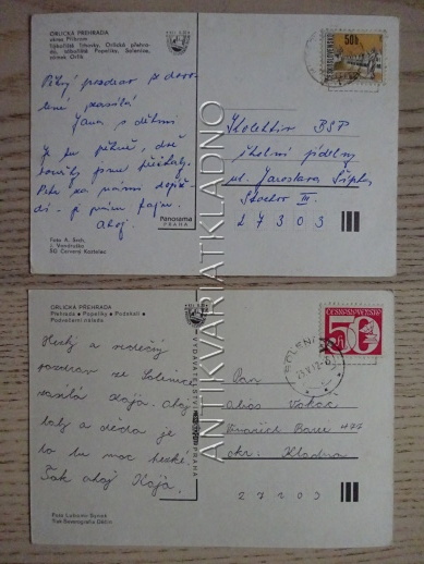 ORLÍK, ORLICKÁ PŘEHRADA, OKRES PÍSEK, 2 KUSY