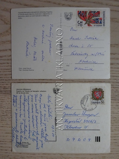 ORLÍK, ORLICKÁ PŘEHRADA, OKRES PÍSEK, 2 KUSY