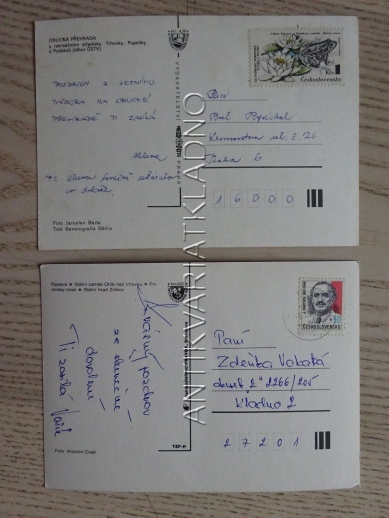 ORLÍK, ORLICKÁ PŘEHRADA, OKRES PÍSEK, 2 KUSY