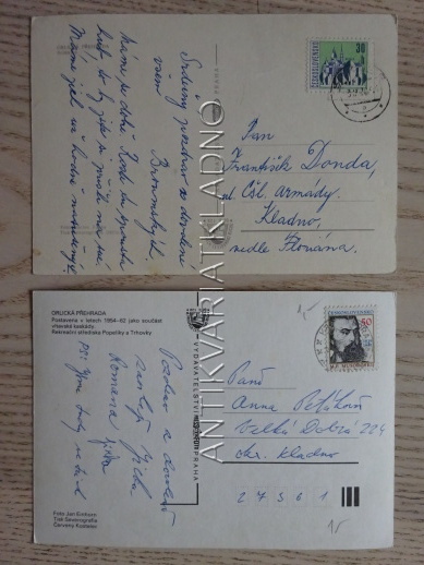 ORLÍK, ORLICKÁ PŘEHRADA, OKRES PÍSEK, 2 KUSY