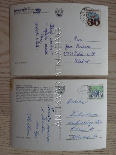 ORLÍK, ORLICKÁ PŘEHRADA, OKRES PÍSEK, 2 KUSY