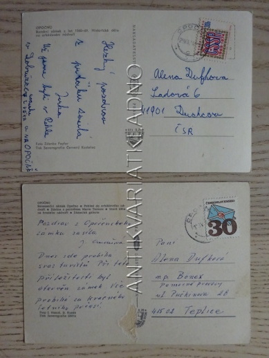 OPOČNO, OKRES RYCHNOV NAD KNĚŽNOU, 2 KUSY