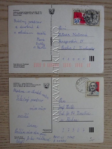 POČÁTKY, OKRES PELHŘIMOV, 2 KUSY