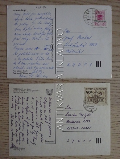 PODBOŘANY, OKRES LOUNY, 2 KUSY