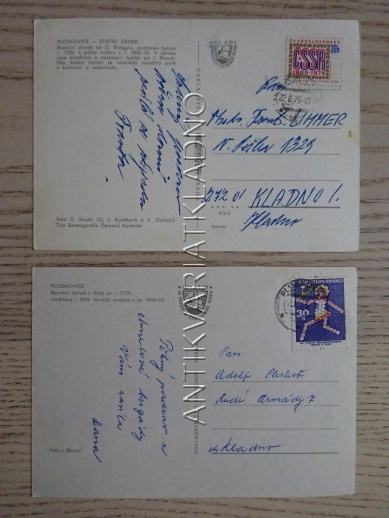 PLOSKOVICE, OKRES LITOMĚŘICE, 2 KUSY