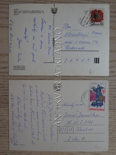 PLANÁ NAD LUŽNICÍ, OKRES TÁBOR, 2 KUSY