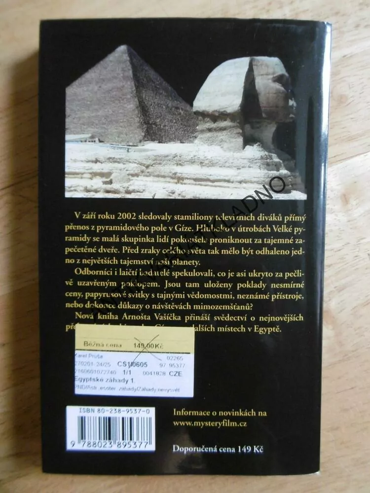 EGYPTSKÉ ZÁHADY, ARNOŠT VAŠÍČEK, **an