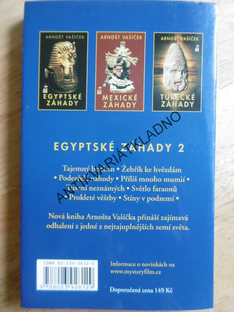 EGYPTSKÉ ZÁHADY,2., ARNOŠT VAŠÍČEK, **an