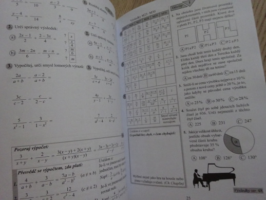 CHVILKY S ALGEBROU, MATEMATIKA