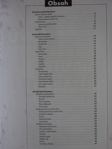 LITERATURA PRO 1. ROČNÍK STŘEDNÍCH ŠKOL, PRACOVNÍ SEŠIT