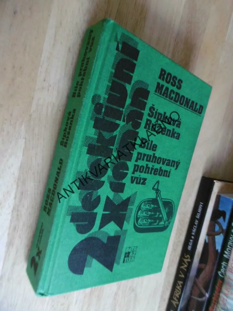 ŠÍPKOVÁ RŮŽENKA, BÍLE PRUHOVANÝ POHŘEBNÍ VŮZ, ROSS MACDONALD, **an