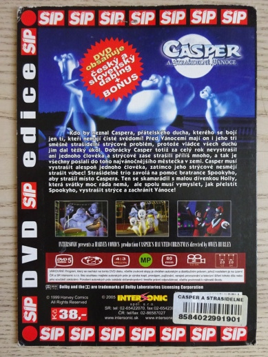 CASPER A STRAŠIDELNÉ VÁNOCE, DVD FILM