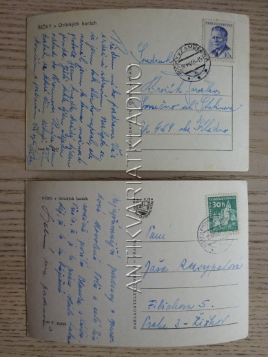 ŘÍČKY, ROKYTNICE V ORLICKÝCH HORÁCH, OKRES RYCHNOV NAD KNĚŽNOU, 2 KUSY