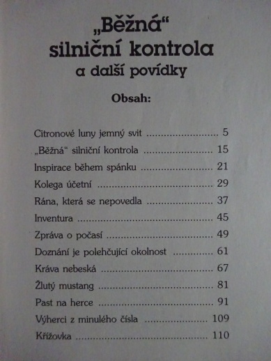 BĚŽNÁ SILNIČNÍ KONTROLA A DALŠÍ POVÍDKY, 100% KRIMI, **an