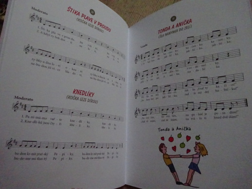 POPLETENÉ PÍSNIČKY PRO DĚTI, JIŘINA MARKOVÁ-KRYSTLÍKOVÁ, ZPĚVNÍK, NOTY, TEXTY, **an