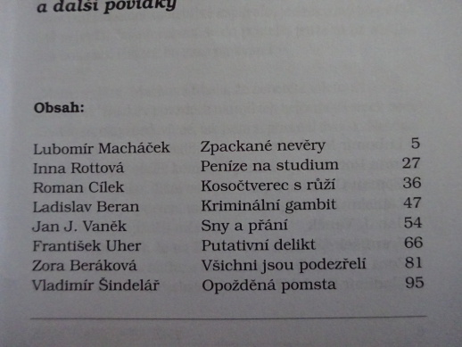 ZPACKANÉ NEVĚRY A DALŠÍ POVÍDKY, **an