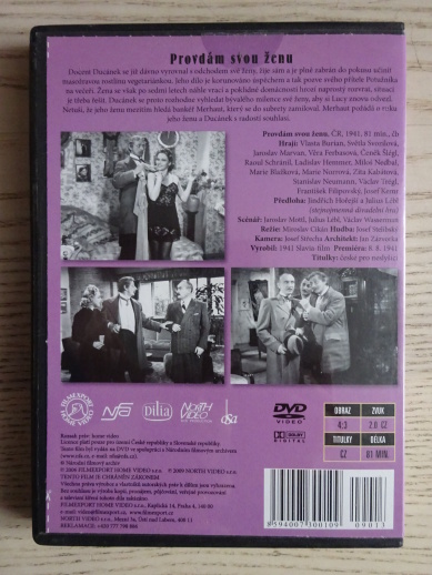 PROVDÁM SVOU ŽENU, VLASTA BURIAN, DVD FILM