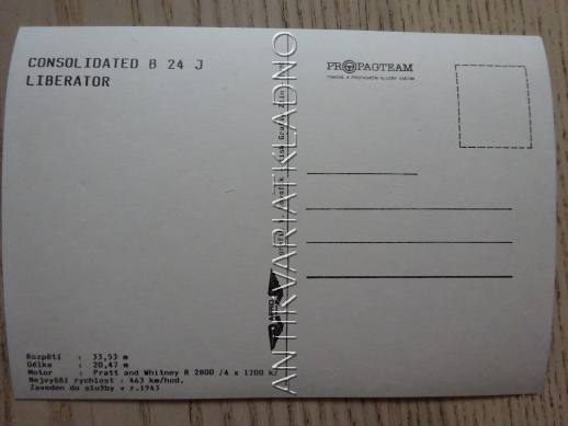 CONSOLIDATED B-24 J LIBERATOR, LETADLO