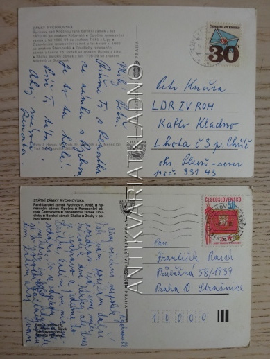 RYCHNOV NAD KNĚŽNOU, ZÁMKY RYCHNOVSKA, 2 KUSY