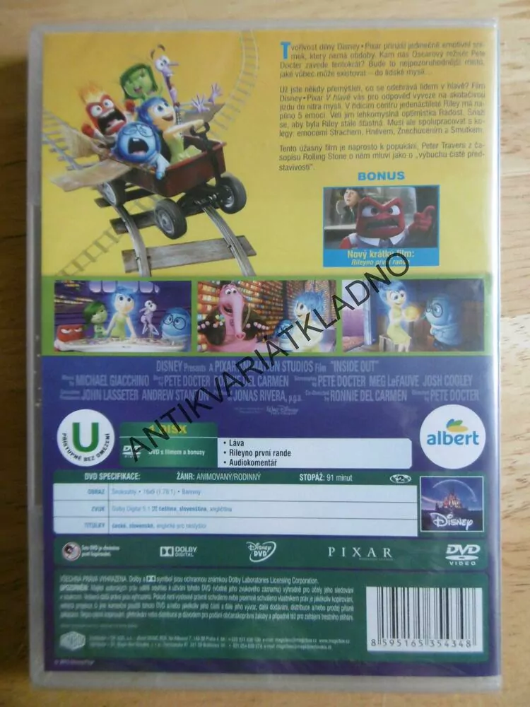 V HLAVĚ, DVD FILM 