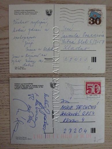 ROŽNOV POD RADHOŠTĚM, 2 KUSY