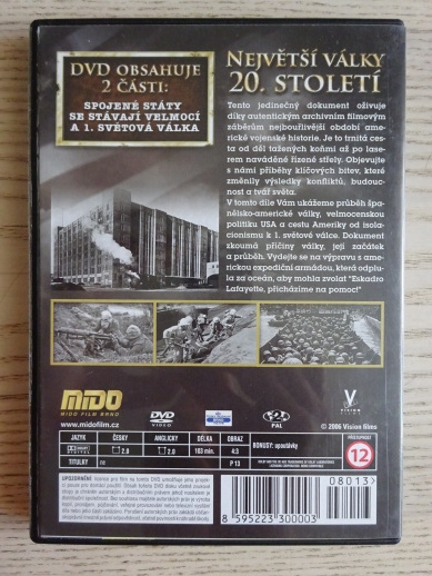 NEJVĚTŠÍ VÁLKY 20. STOLETÍ, DOKUMENT DVD FILM 2. SVĚTOVÁ VÁLKA