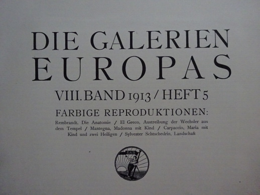 EVROPŠTÍ MALÍŘI, SEŠIT 5/1913, 5X REPRODUKCE