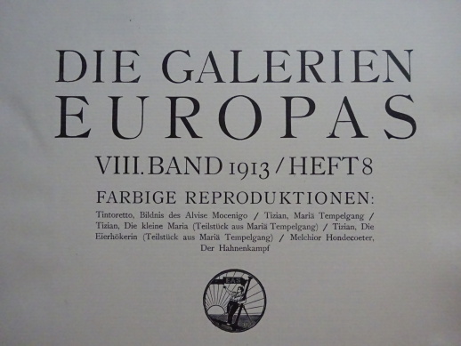 EVROPŠTÍ MALÍŘI, SEŠIT 8/1913, 5X REPRODUKCE