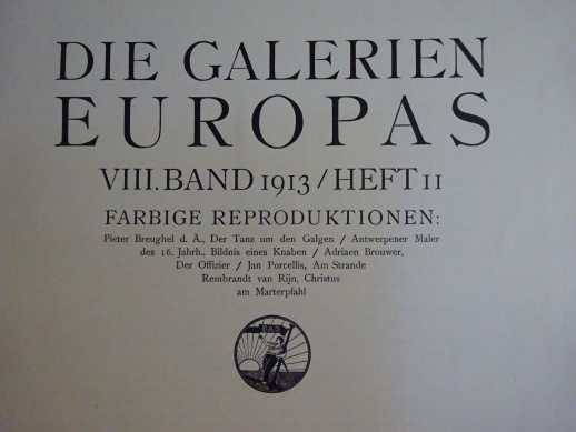 EVROPŠTÍ MALÍŘI, SEŠIT 11/1913, 5X REPRODUKCE