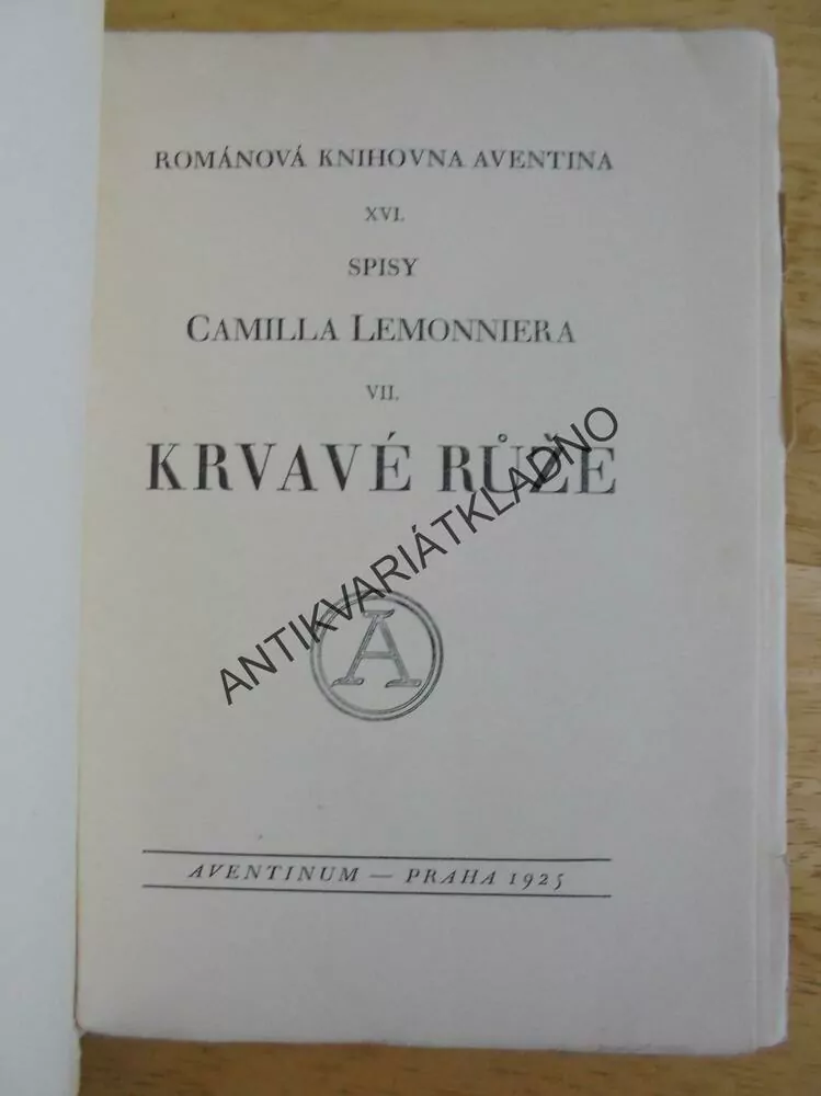 KRVAVÉ RŮŽE, CAMILLE LEMONNIER, **an