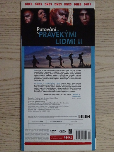 PUTOVÁNÍ S PRAVĚKÝMI LIDMI, DVD FILM DOKUMENT