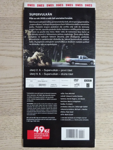 SUPERVULKÁN 1, DVD FILM DOKUMENT