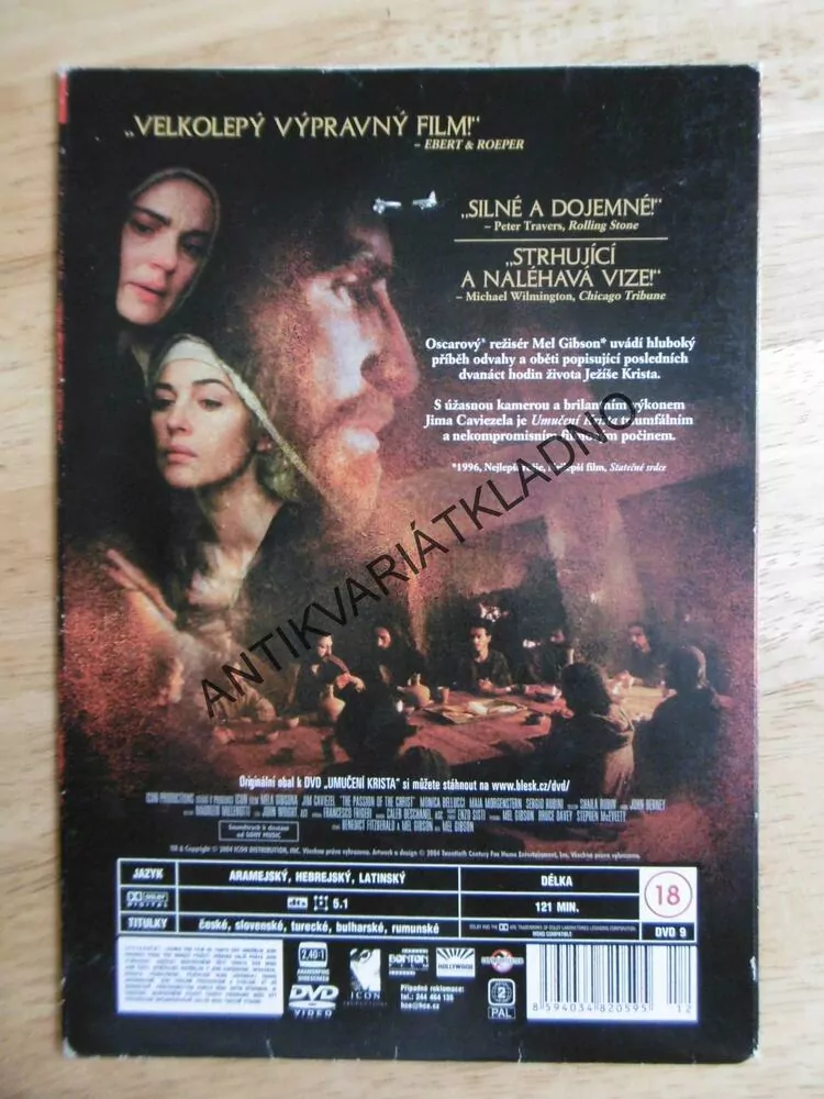 UMUČENÍ KRISTA, DVD FILM