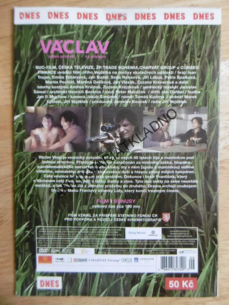 VÁCLAV, JEDEN PRŮŠVIH ZA DRUHÝM, DVD FILM ČR