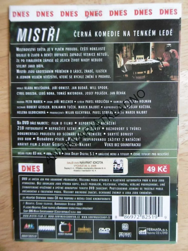 MISTŘI, DVD FILM ČR