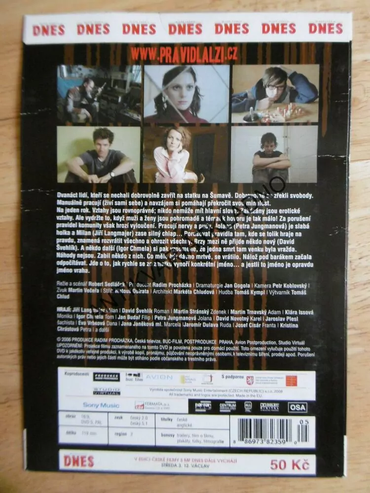 PRAVIDLA LŽÍ, DVD FILM ČR