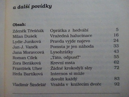 OPRÁTKA Z HEDVÁBÍ A DALŠÍ POVÍDKY, **an