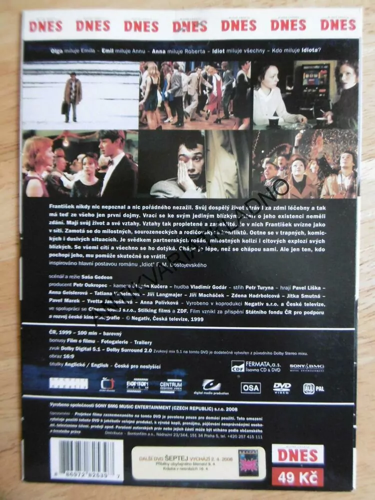 NÁVRAT IDIOTA, DVD FILM ČR