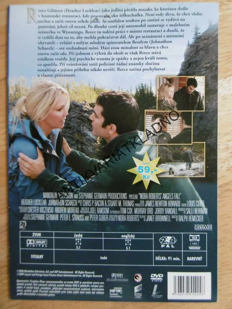PÁD ANDĚLA, DVD FILM