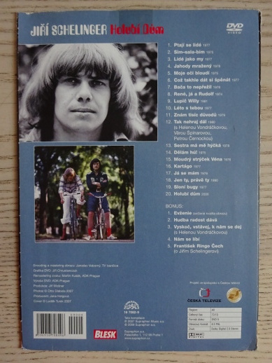 JIŘÍ SCHELINGER, HOLUBÍ DŮM, DVD HUDBA