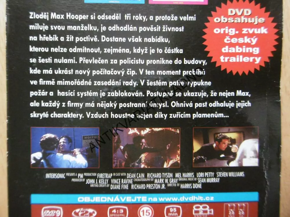 OHNIVÁ PAST, FIRETRAP, DVD FILM