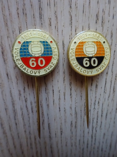 60 LET, VOLEJBALOVÝ SVAZ ČSTV, 2X ODZNAK