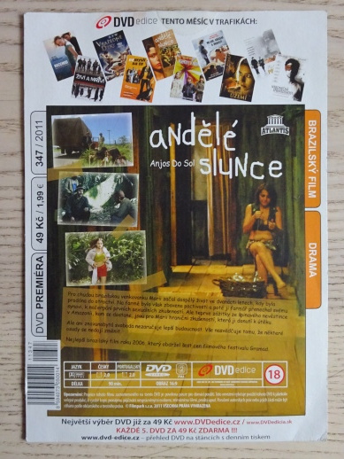 ANDĚLÉ SLUNCE, DVD FILM