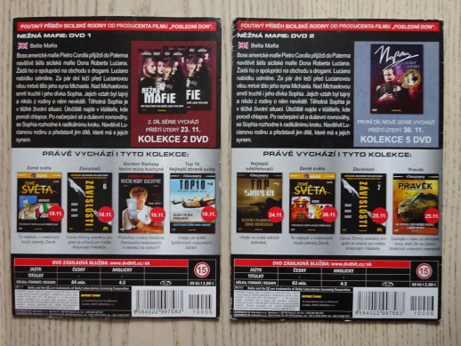 NĚŽNÁ MAFIE 1.-2. DÍL, 2X DVD FILM