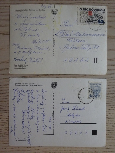 SOLENICE, ORLICKÁ PŘEHRADA, OKRES PŘÍBRAM, 2 KUSY