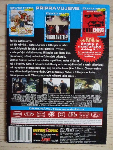 ZÁKONY BROOKLYNU, DVD FILM