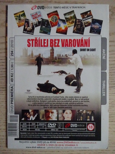 STŘÍLEJ BEZ VAROVÁNÍ, DVD FILM