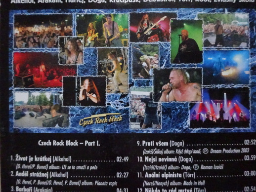 CZECH ROCK BLOCK, PART I, CD HUDBA